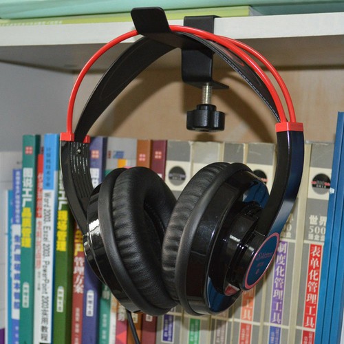 Universal Steel Earphone Headset Hanger Headphone Stand Holder Desk Display - Bild 5 von 12