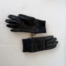 Vintage NEIMAN MARCUS Black Leather Women's Gloves Size 7 Preloved
