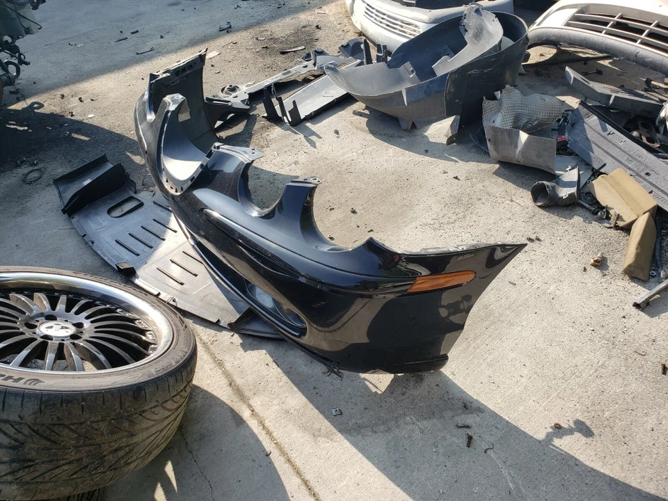  1999 01 02 2003 2004 JAGUAR S-TYPE S-TYPE R STR SUPERCHARGE FRONT BUMPER BLACK - Image 3 of 4