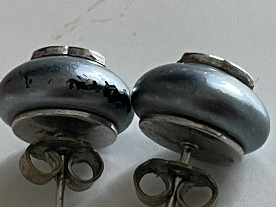 Chanel Ohrringe Grau CC Logo - Bild 4 von 4