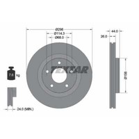 Textar 2X Bremsscheibe Vorne Ø296 Mm FüR Nissan Juke F15 1.6 Dig-T Pulsar