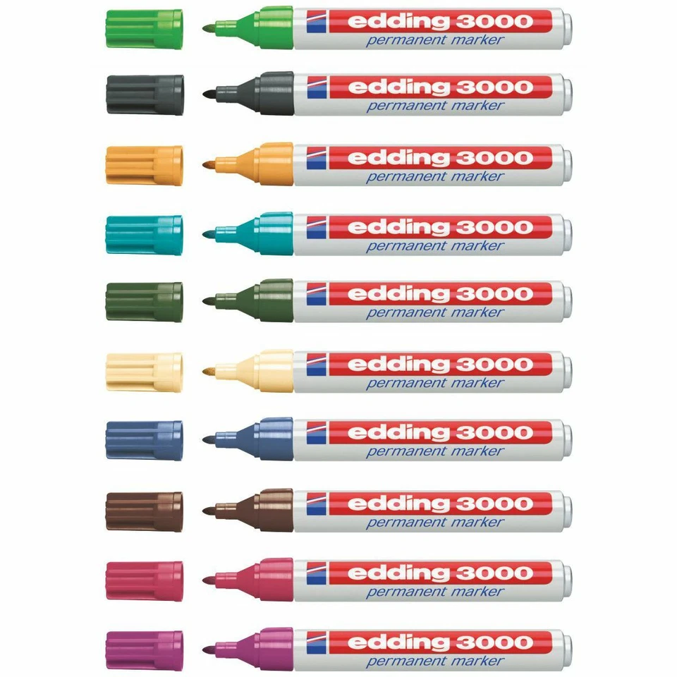 EDDING Permanentmarker 3000 1,5-3mm [20 Farben wählbar] - Bild 3 von 4