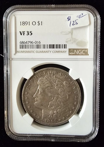 1891-O NGC VF 35 Morgan Silver Dollar.
