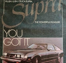 Toyota Celica Supra 6 Cylinder 1979 Advertisement Automobilia Vintage DWJJ1