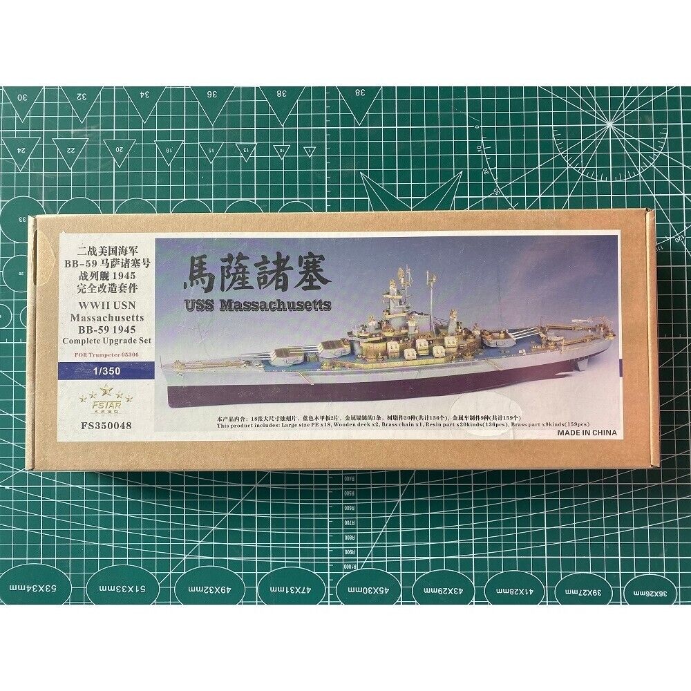 Battleship Unpainted 1/350 USN Massachusetts BB-59 1945 Battleship Unpainted 1/350 USN Massachusetts BB-59 1945