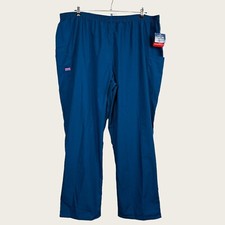 NEW Cherokee Workwear Size 4XL Adult Unisex Teal Scrub Scrubs Pants Medical Vet