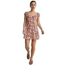 Madewell Margie Mini Dress in Abstract Flora size 2 NK480