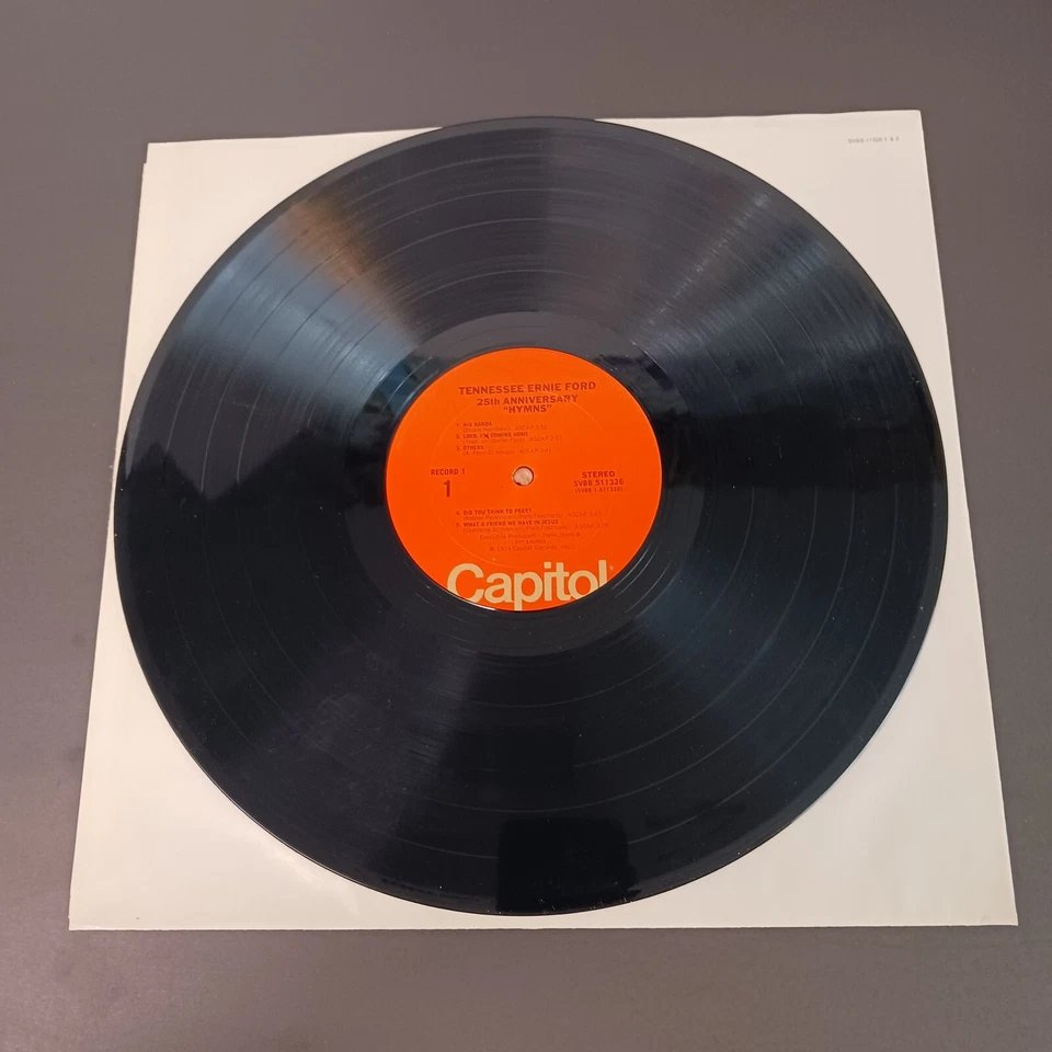 Tennessee Earnie Ford Gospel Hymns 25th Anniversary Vinyl Record SVBB-511326 VG+ Foto 2 de 4