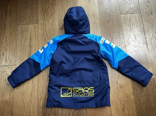 Patagonia Snowshot Jacket Kids L Boys Schweitzer Alpine Racing School Ski Hood - Picture 2 of 11