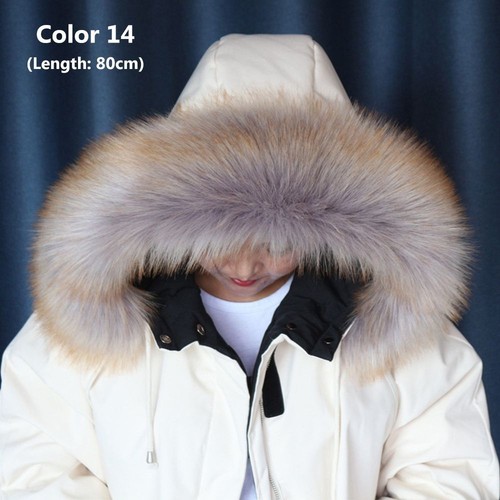 Detachable Coat Fur Collar Faux Raccoon Lady Fur Collar Hooded Jacket Fur Decor - Picture 61 of 89