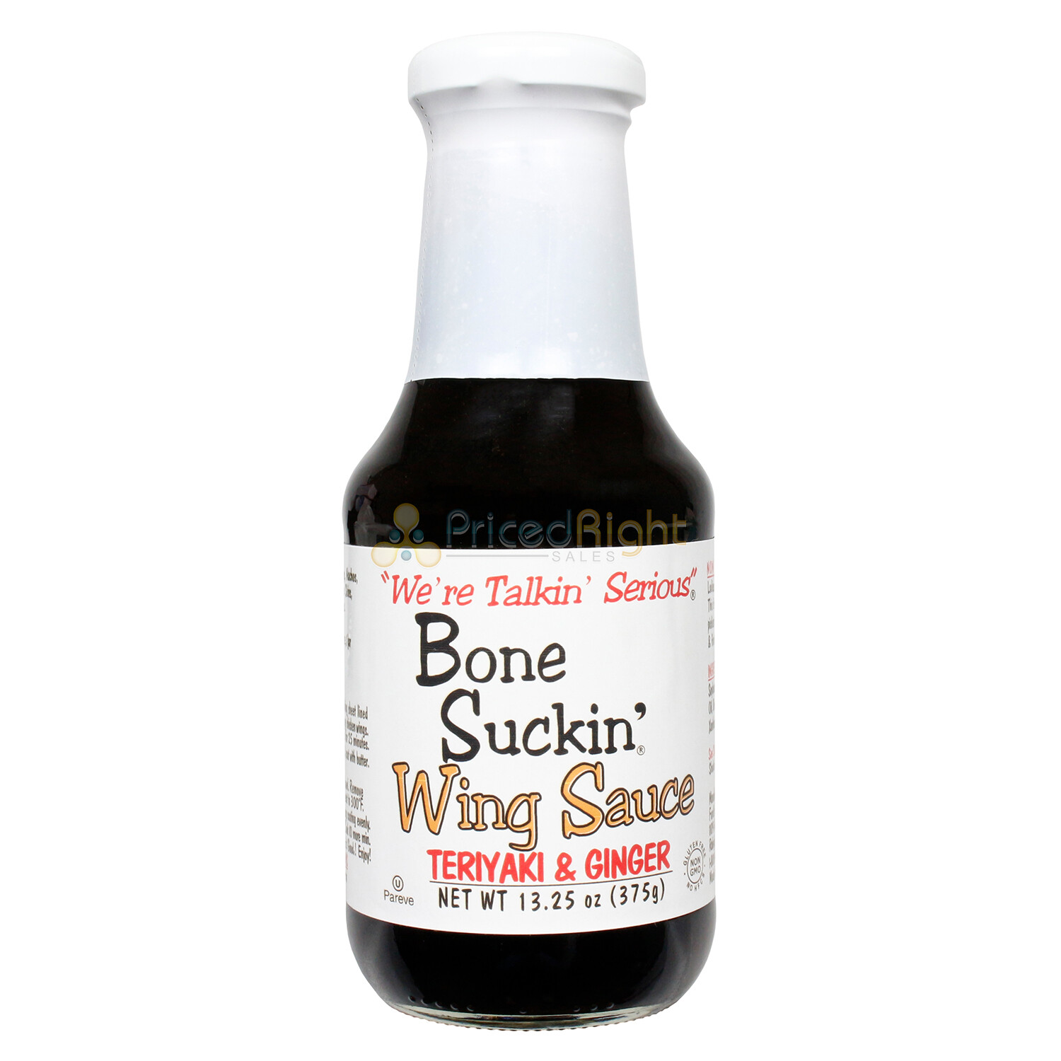 Salsa Bone Suckin Wing Teriyaki y Jengibre Sin Gluten Sin OGM Sin JMAF Sin JMAF 13,25 OZ