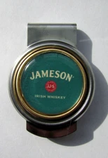 Jameson Money Clip, Jameson Irish Whiskey logo money clip, Jameson Whiskey