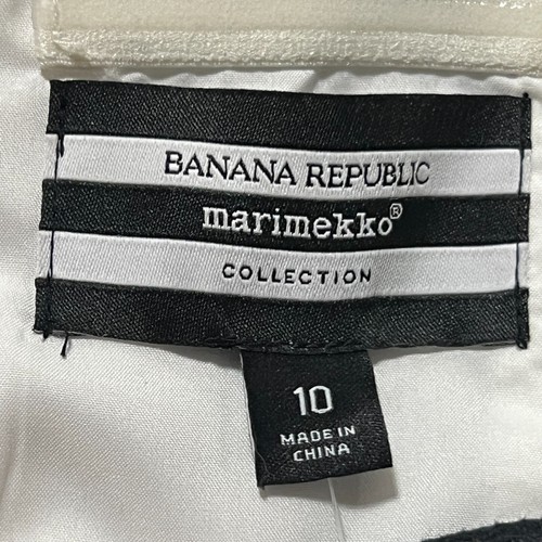 Banana Republic X Marimekko Black & White Circle Strapless Dress Womens 10 NWT - Picture 17 of 21