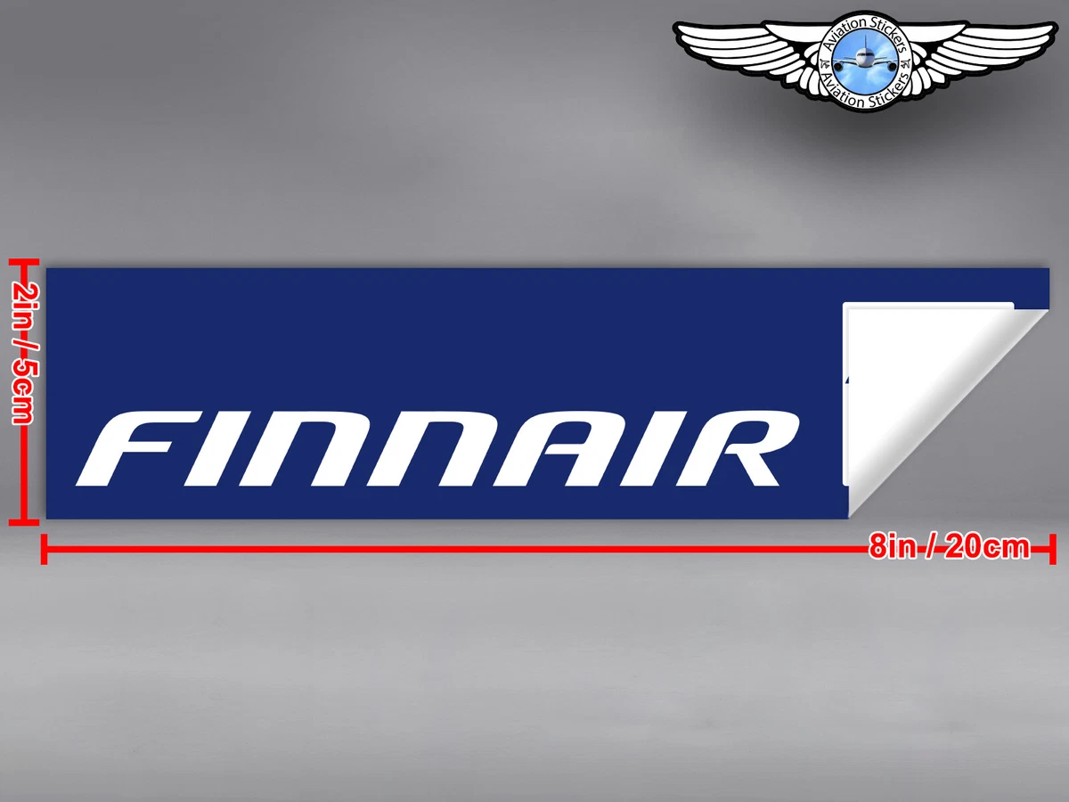 FINNAIR RECTANGULAR LOGO DECAL STICKER