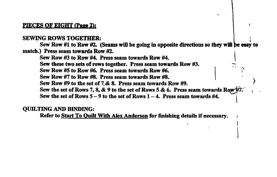 Pieces Of Eight by Amy Butler ~ PATTERN ONLY THIS IS NOT A KIT! ~ 52X67" - Image 2 of 3