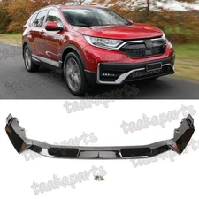 Glossy Black Front Bumper Lip Body Kit Spoiler For Honda CR-V CRV 2020 2021 2022