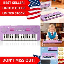 37-Key Purple Kids Piano - Multifunctional Educational Instrument for Ages 3-7