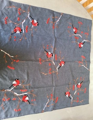 THE ALPINE CHALET ROLANDE DU DREUILH FRANCE EMBROIDERED TABLE CLOTH/4 PLACEMATS