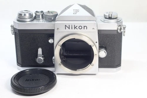 Nikon F Eyelevel 35mm SLR Film Camera Body Only Silver Made In Japan