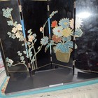 RARE Vintage Asian 4 Part Mini Panel / Room Divider — photo 2