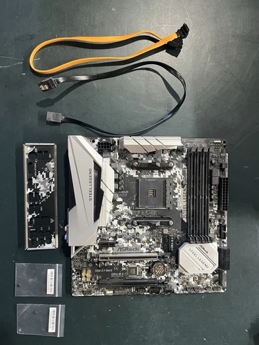 ASRock B450M STEEL LEGEND Micro ATX AM4 DDR4 Gaming Motherboard 128gb Max Ram