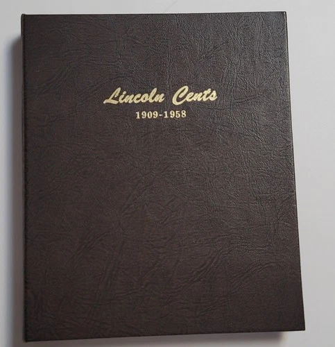 LINCOLN CENT SET 1909-1958 IN DANSCO ALBUM #7103 (141 COINS) MISSING THREE COINS