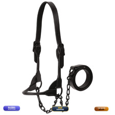 Weaver Livestock Leather Magic Show Cattle Halter Adjustable Modern Style Cow