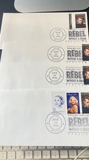4 varieties of James Dean FDC, Rebel without a cause, 1996