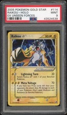 2005 POKEMON EX UNSEEN FORCES GOLD STAR #114 RAIKOU-HOLO PSA 9 MINT on eBay