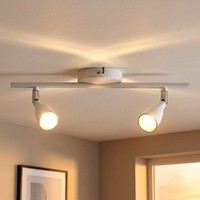 LED Deckenleuchte Deckenlampe Wohnzimmerleuchte 2 Flammig Verstellbar L 40 Cm