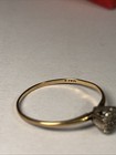 10k Solid Gold Diamond Ring Weighs 0.86 Grams Size 8 — photo 7