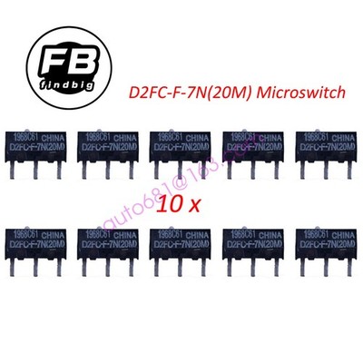 10PCS OMRON Mouse Micro Switch Microswitch D2FC-F-7N(20M) Mouse Button Fretting