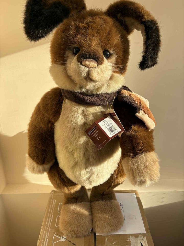 Charlie Bears Hopkins Large Chunky 30” Rabbit Tags Retired Ltd Edition ...