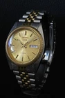 RARE Vintage Two Tone Seiko 5 President SNXJ90 Automatic Watch 36mm