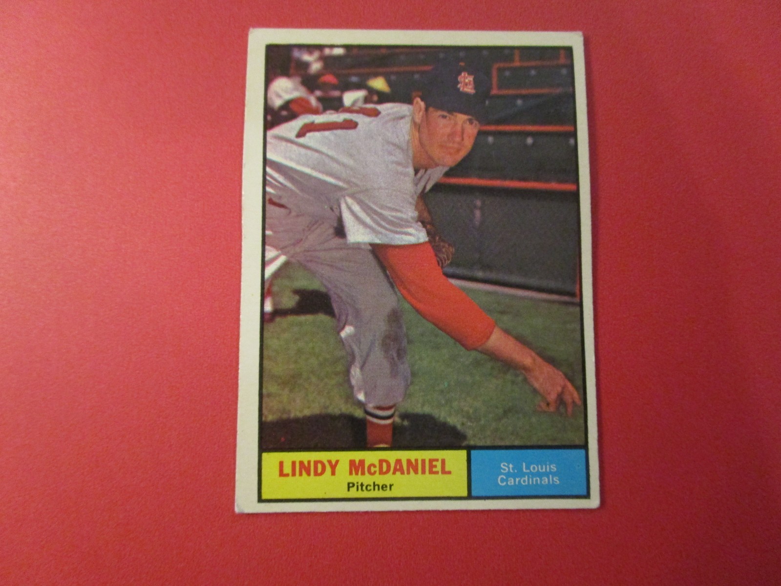 1961  TOPPS #266 LINDY McDANIEL   CARDINALS  LOW GRADE