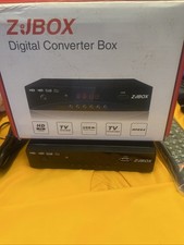 ZJBOX Digital TV Converter Box, ATSC Cabal Box for Analog HDTV Live 1080P HDMI