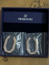 Swarovski Hoop Gold Crystal Earrings - Brand New -  Fast Shipping  