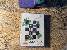 NES Nintendo Pipe Dream CIB Complete w Manual Rare Poster Insert Protector