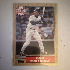 Topps 1987 Don Mattingly #500 New York Yankees Major League Baseball MLB Card