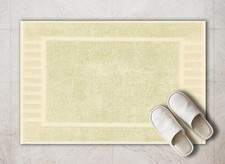 White Classic Luxury Bath Mat Floor Towel Set - Absorbent 2 Pack, 08: Beige