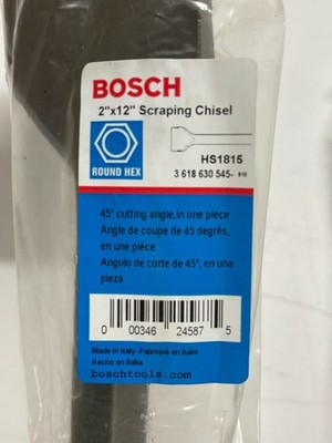 Bosch 2'' X 12'' Spline Drive Hammer Steel Scraping Chisel HS1815