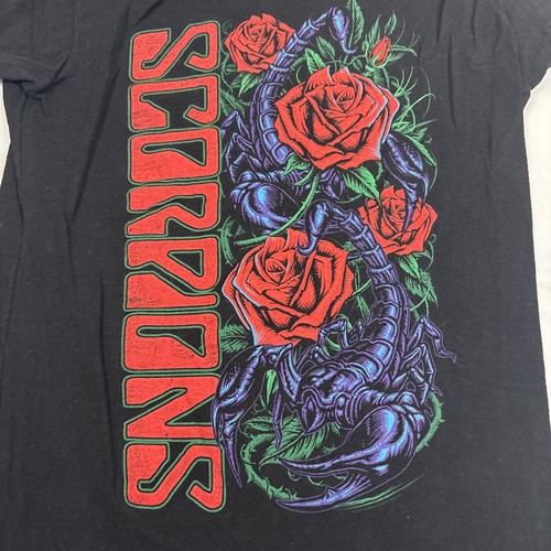Tultex T Shirt Women’s Medium Black Scorpions Roses Band Metal Music - Bild 2 von 5