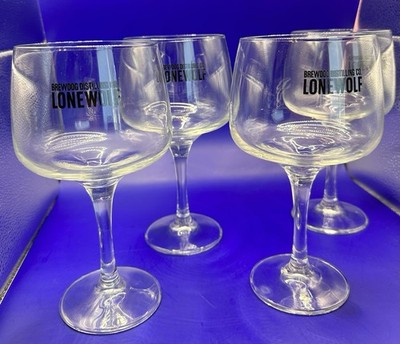 4 X Lone Wolf Balloon Gin Copa Glass 20 X 9cm Brewdog Bowl Goblet  Boxed