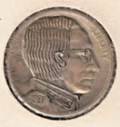 Modern Hobo Nickel Harry S Truman on 1937 Buffalo Nickel Done by John Dorusa