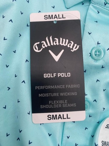 Callaway Men's Performance Golf Polo Short Sleeve Limpet Shell - Picture 6 of 9