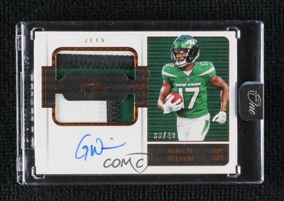 2022 Panini One Bronze 33/49 Garrett Wilson RPA Rookie Dual Patch Auto RC 1t6i