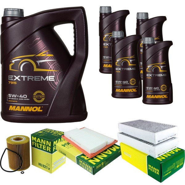 Inspektionspaket 9L Mannol 5W-40 FüR Mercedes W251 V251 R 320 CDI 4Matic X164 GL-image