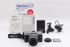  NEAR MINT PENTAX Q7 Silver 12.4 MP DSLR Camera 5-15 f2.8-4.5 From Japan