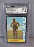 SEE-THREEPIO C-3PO #7 Star Wars Wonder Bread 1977 Card CGC 7
