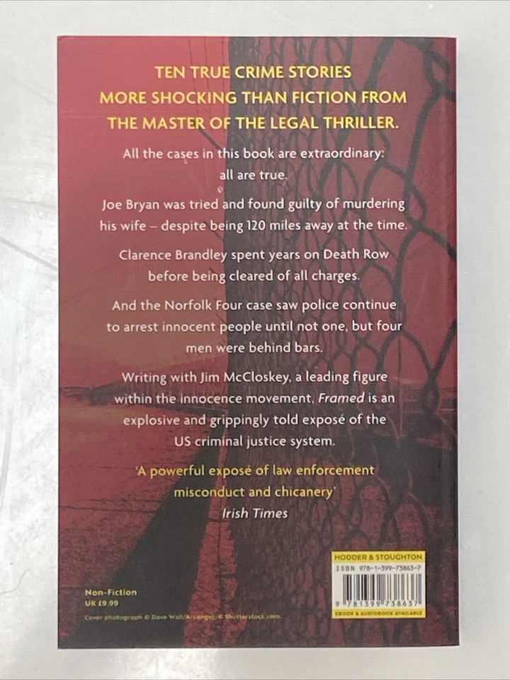 (NEW) Framed True Stories Of Wrongful Conviction by John Grisham & Jim McMloskey - Image 2 of 3